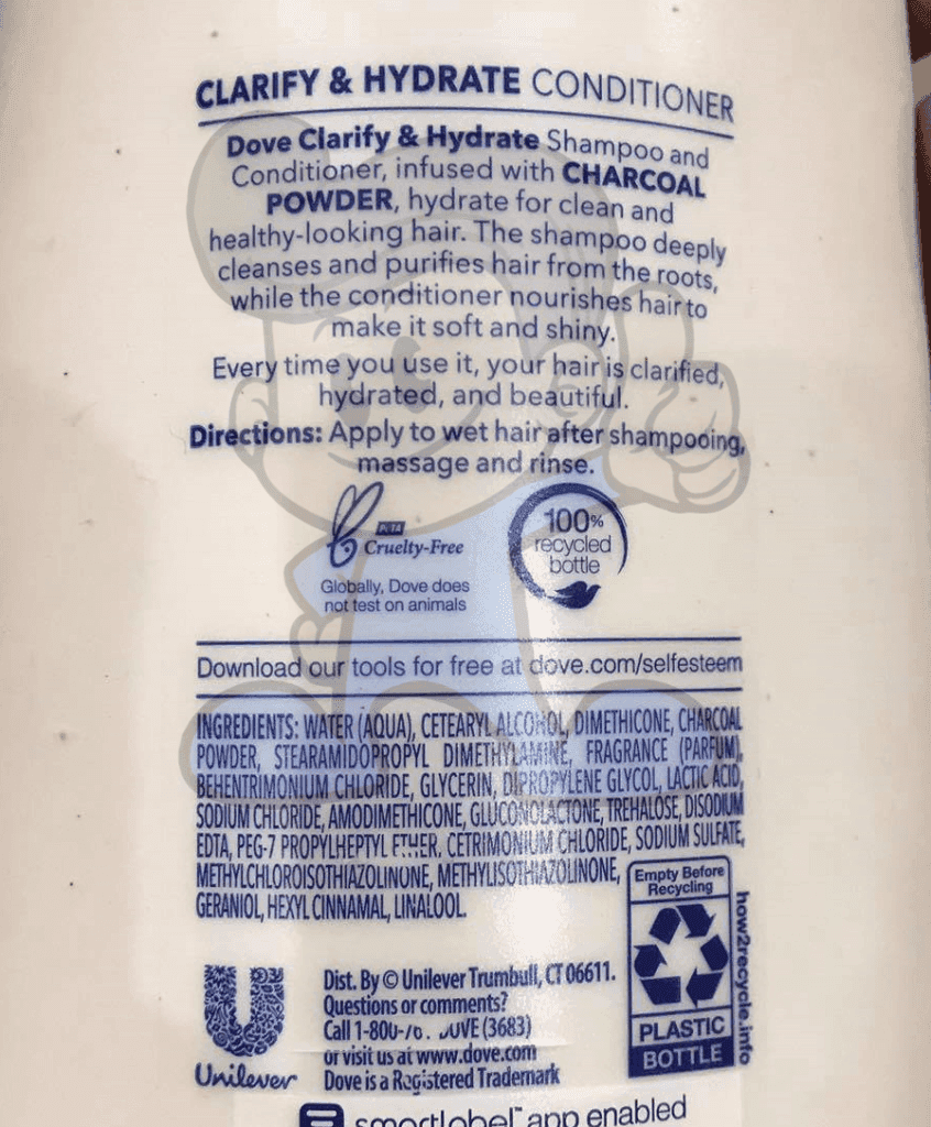 Dove Clarify And Hydrate Conditioner 603Ml Beauty