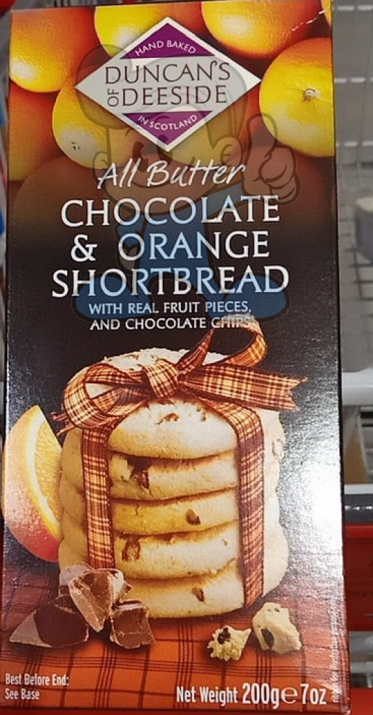 Duncans Of Deeside All Butter Chocolate And Orange Shortbread (2 X 200 G) Groceries