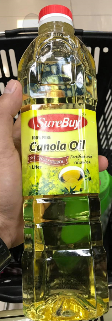 SureBuy 100% Pure Canola Oil (2 x 1L)