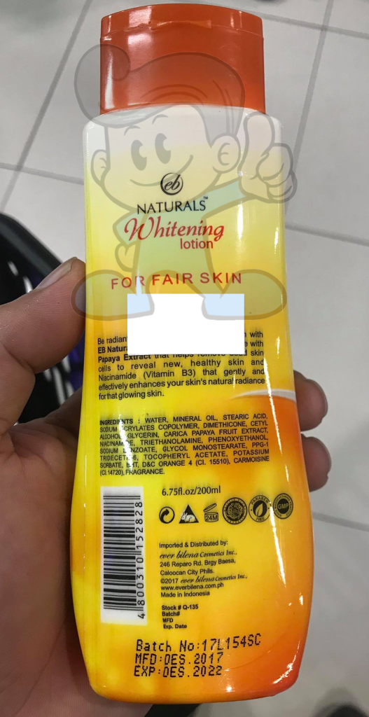 Eb Naturals Whitening Lotion With Papaya Extract (2 X 200 Ml) Beauty