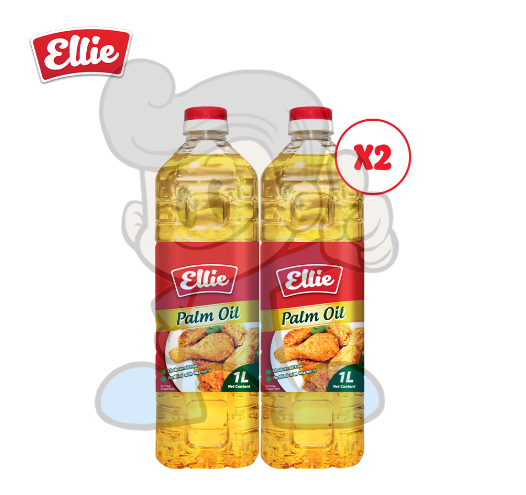 Ellie Farms Palm Oil (2 X 1L) Groceries