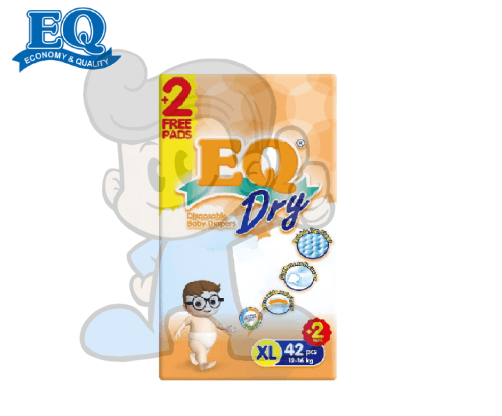 Eq Dry Disposable Baby Diapers Xl 42S Mother &