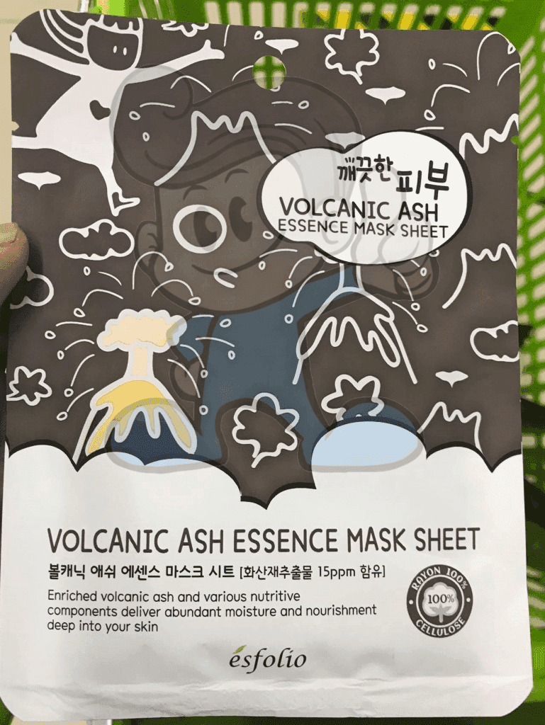 Esfolio Volcanic Ash Essence Mask Sheet (4 X 25 Ml) Beauty