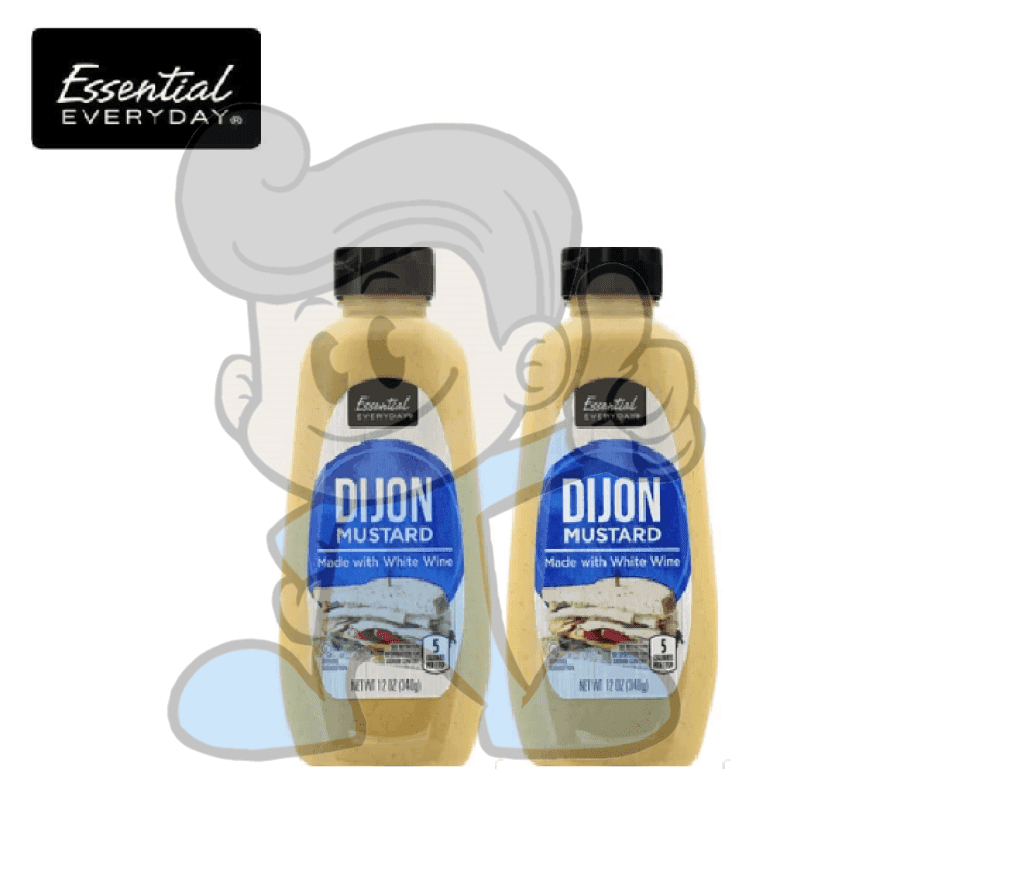 Essential Everyday Dijon Mustard (2 X 340 G) Groceries