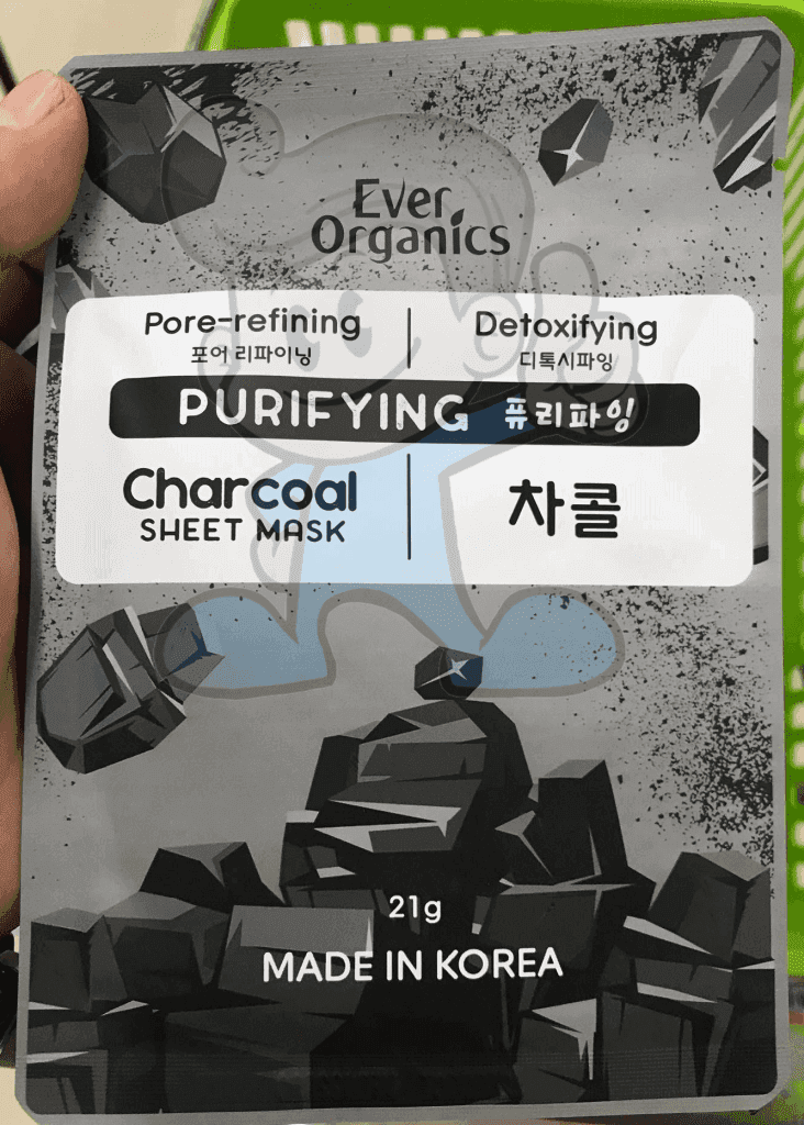 Ever Organics Purifying Charcoal Sheet Mask (6 X 21 G) Beauty