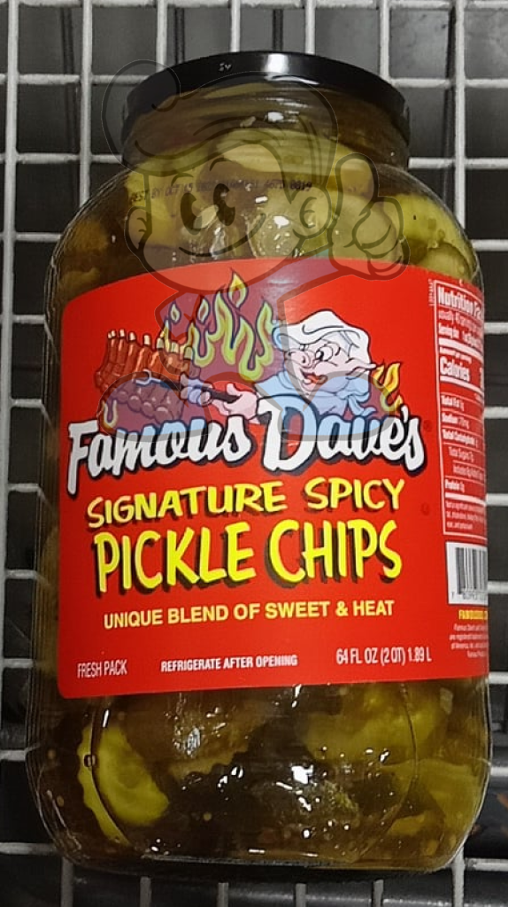 Famouse Dave's Signature Spicy Pickle Chips 1.89L Groceries