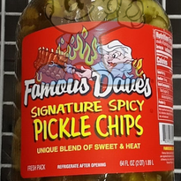 Famouse Dave's Signature Spicy Pickle Chips 1.89L Groceries