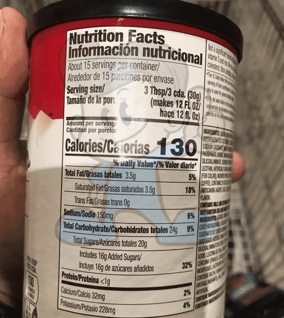 Folgers Cappuccino French Vanilla 453G Groceries
