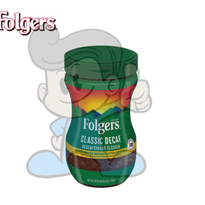 Folgers Classic Decaf Instant Coffee Crystals 226G Groceries