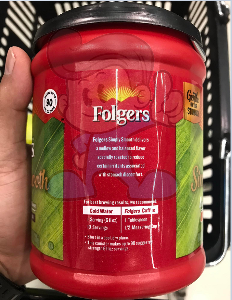 Folgers Simply Smooth Ground Coffee 326G Groceries