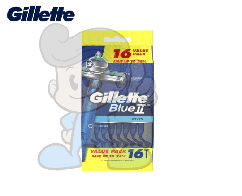 Gillette Blue Ii Plus Razor 16S Beauty