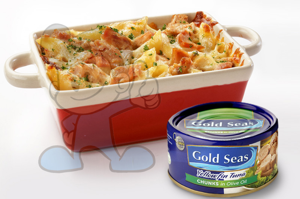 Gold Seas Yellow Fin Tuna Chunks Olive Oil (4 X 185G) Groceries