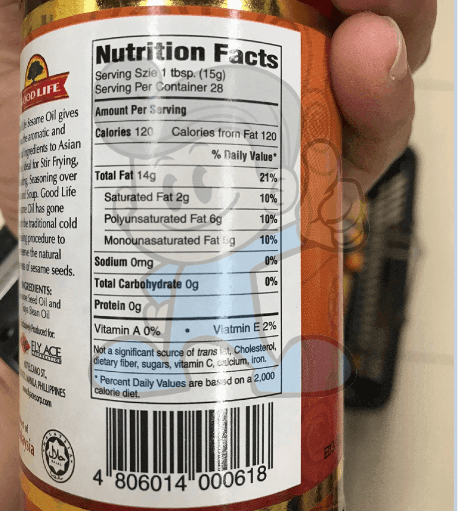 Good Life Sesame Oil 420Ml Groceries