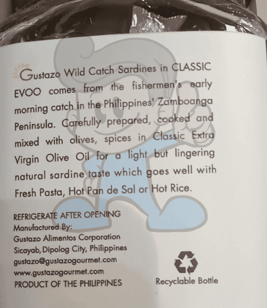Gustazo Wild Catch Sardines In Classic Extra Virgin Olive Oil (2 X 250 G) Groceries