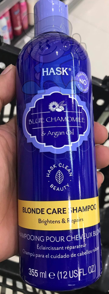 Hask Blue Chamomile & Argan Oil Blonde Care Shampoo 12Oz Beauty