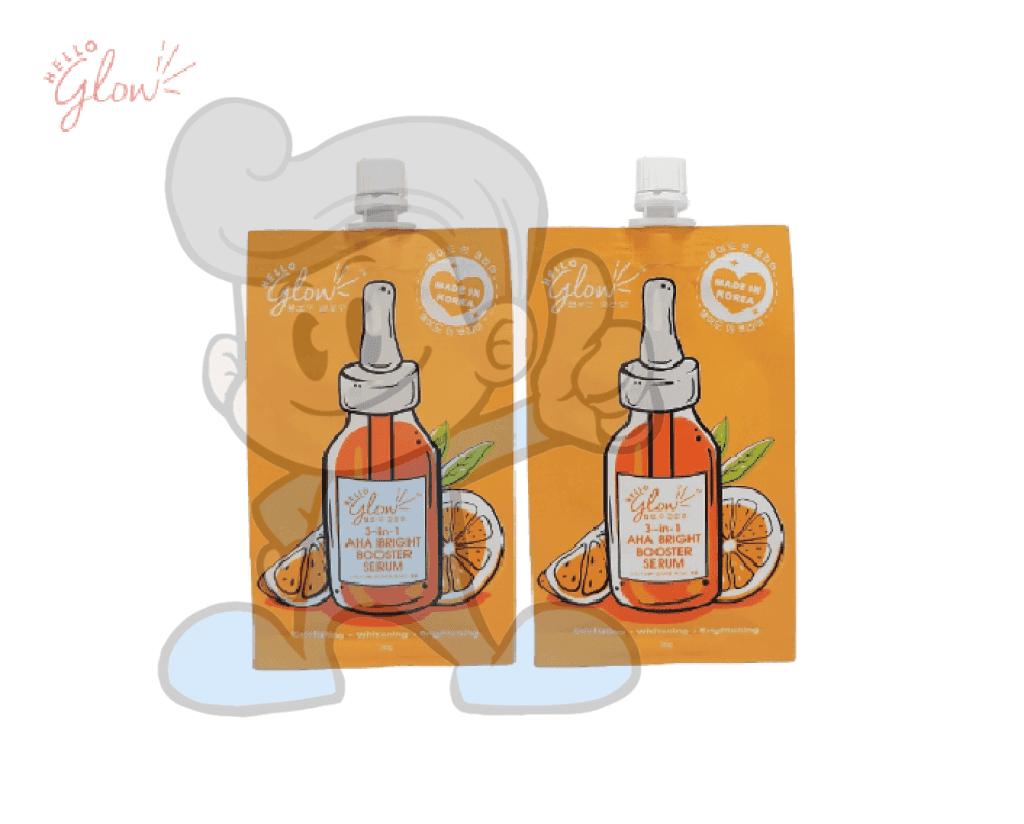 Hello Glow 3 In 1 Aha Bright Booster Serum (2 X 20 G) Beauty