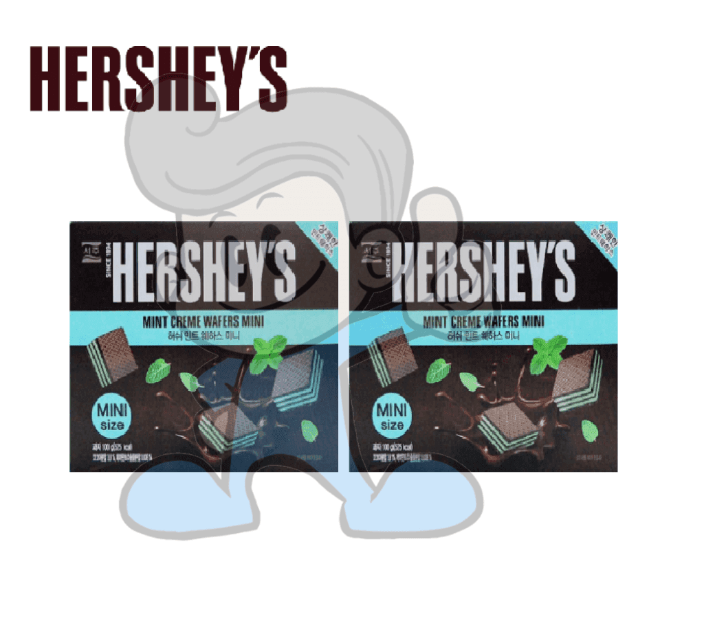 Hershey's Mint Creme Wafers Mini Size (2 X 200 G) Groceries
