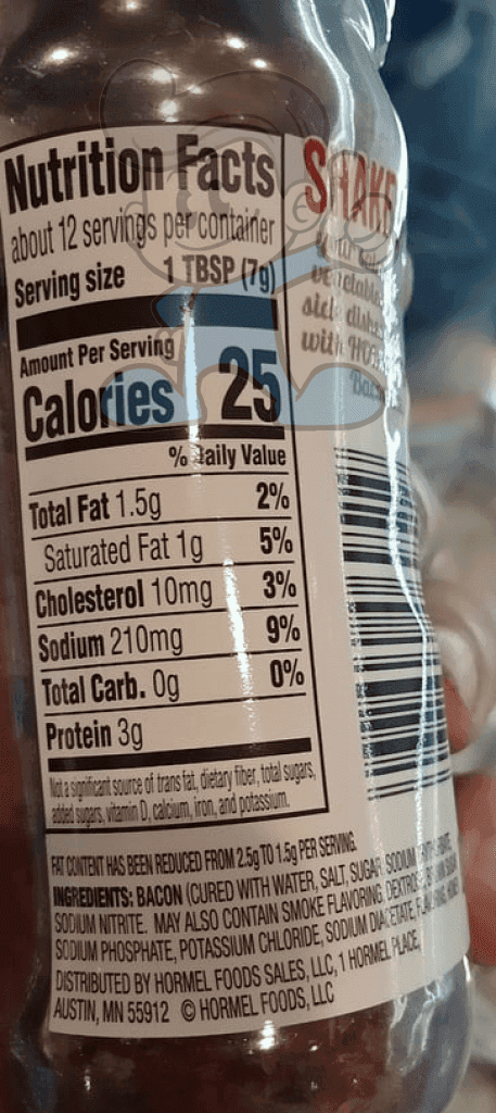 Hormel Real Bacon Bits 40% Less Fat 85G Groceries