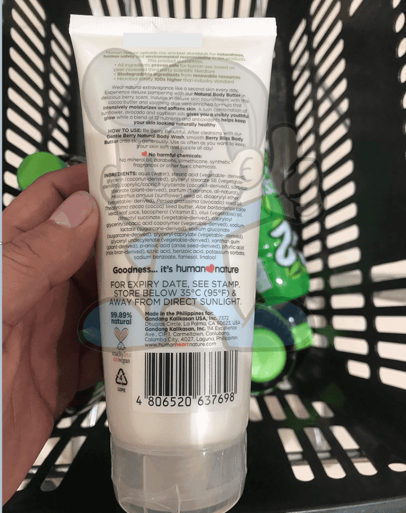 Human Nature Body Butter Berry Bliss 200G Beauty