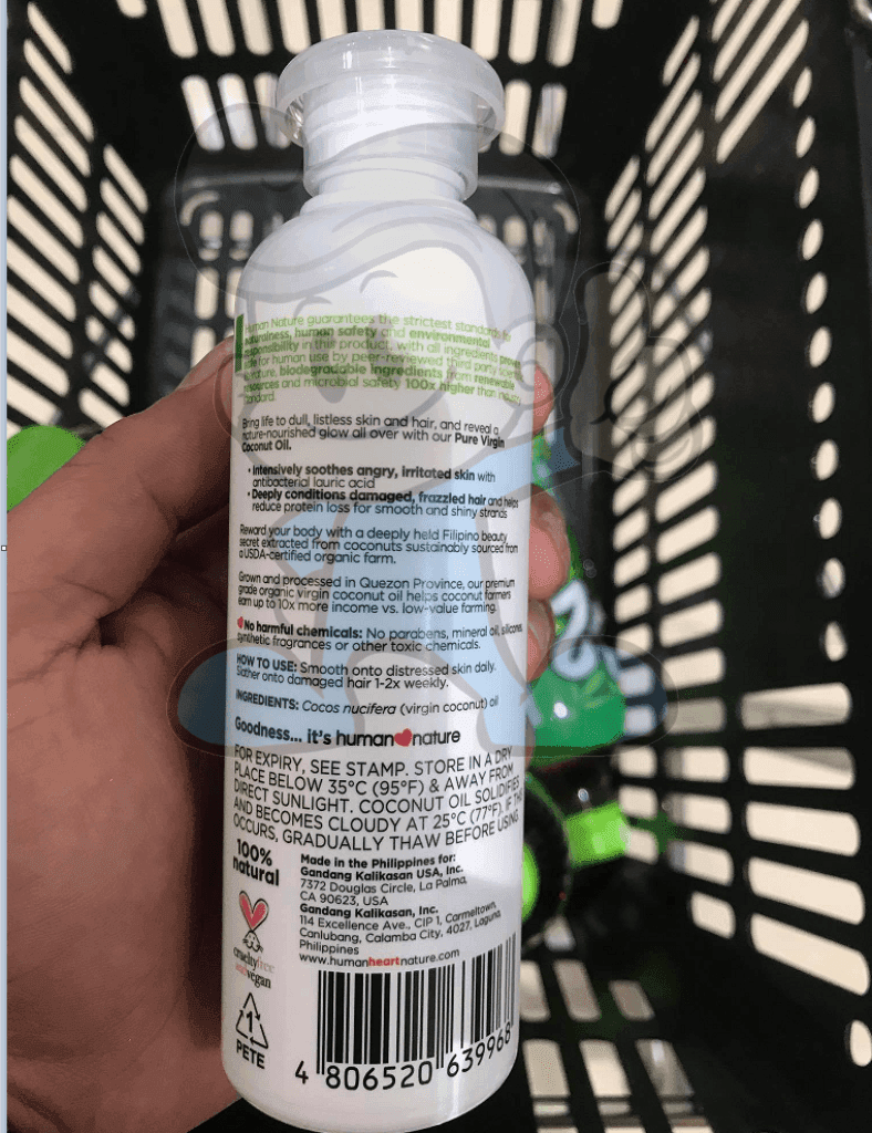 Human Nature Pure Virgin Coconut Oil 200Ml Beauty