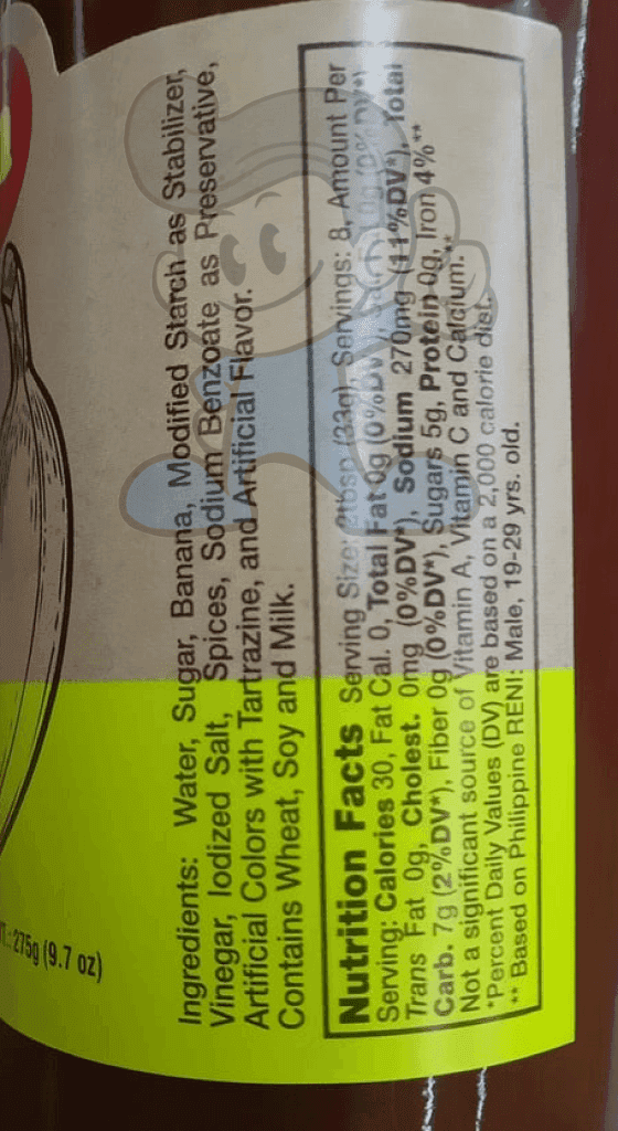 Jufran Banana Ketchup (4 X 275 G) Groceries