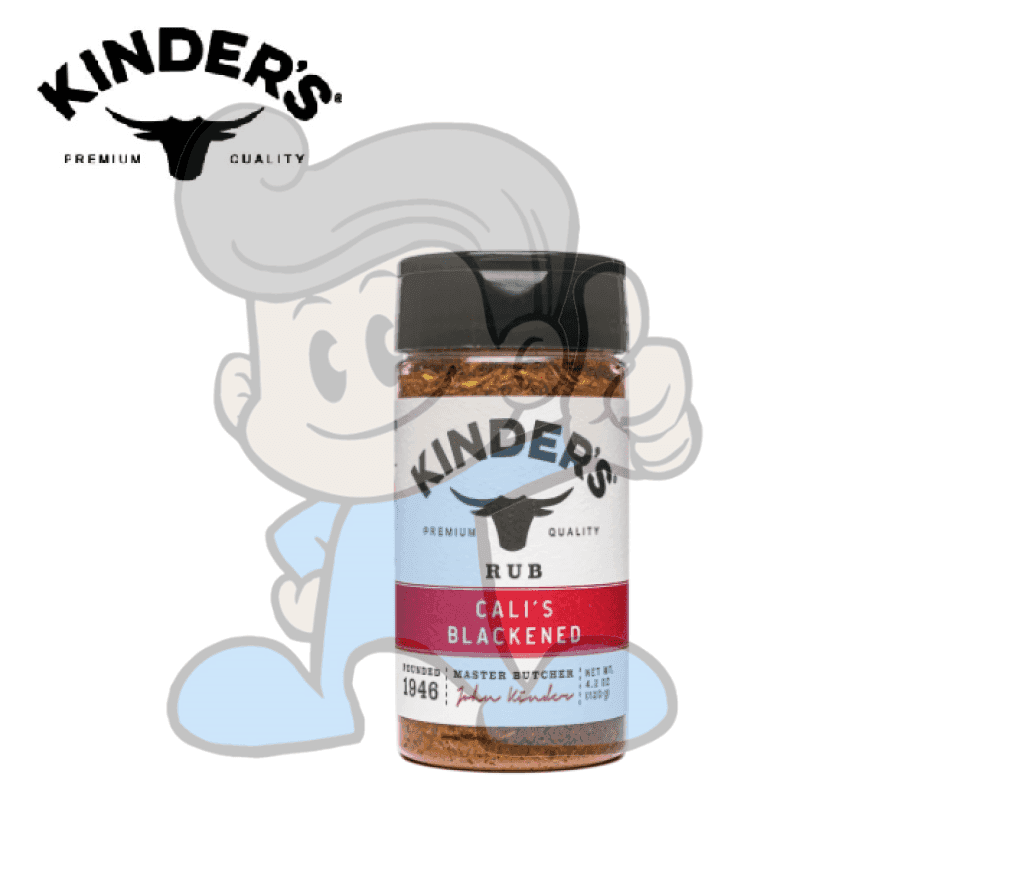 Kinders Premium Quality Rub Calis Blackened 120G Groceries