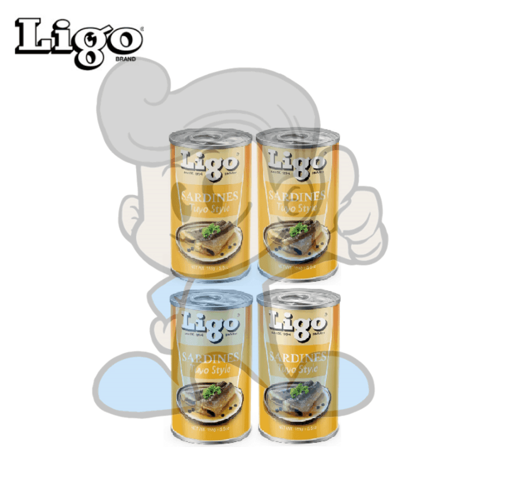 Ligo Sardines Tuyo Style (4 X 155 G) Groceries