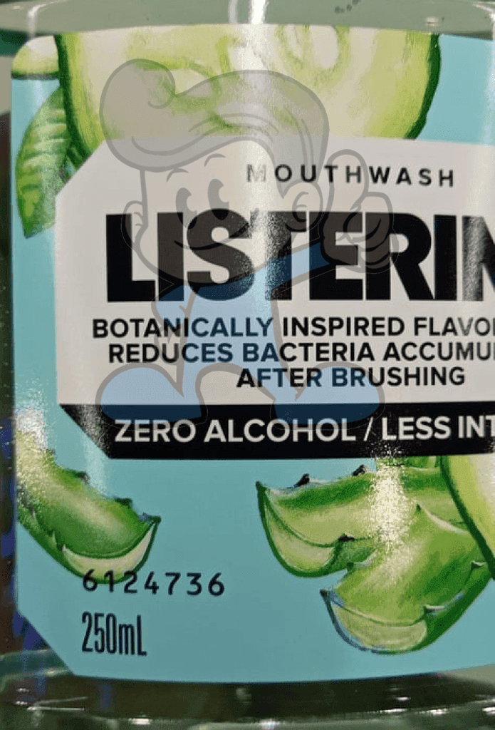 Listerine Mouthwash Aloe & Cucumber (2 X 250 Ml) Beauty