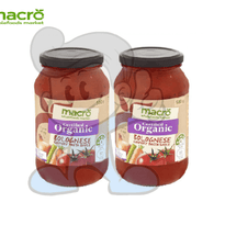 Macro Certified Organic Bolognese Chunky Pasta Sauce (2 X 500 G) Groceries