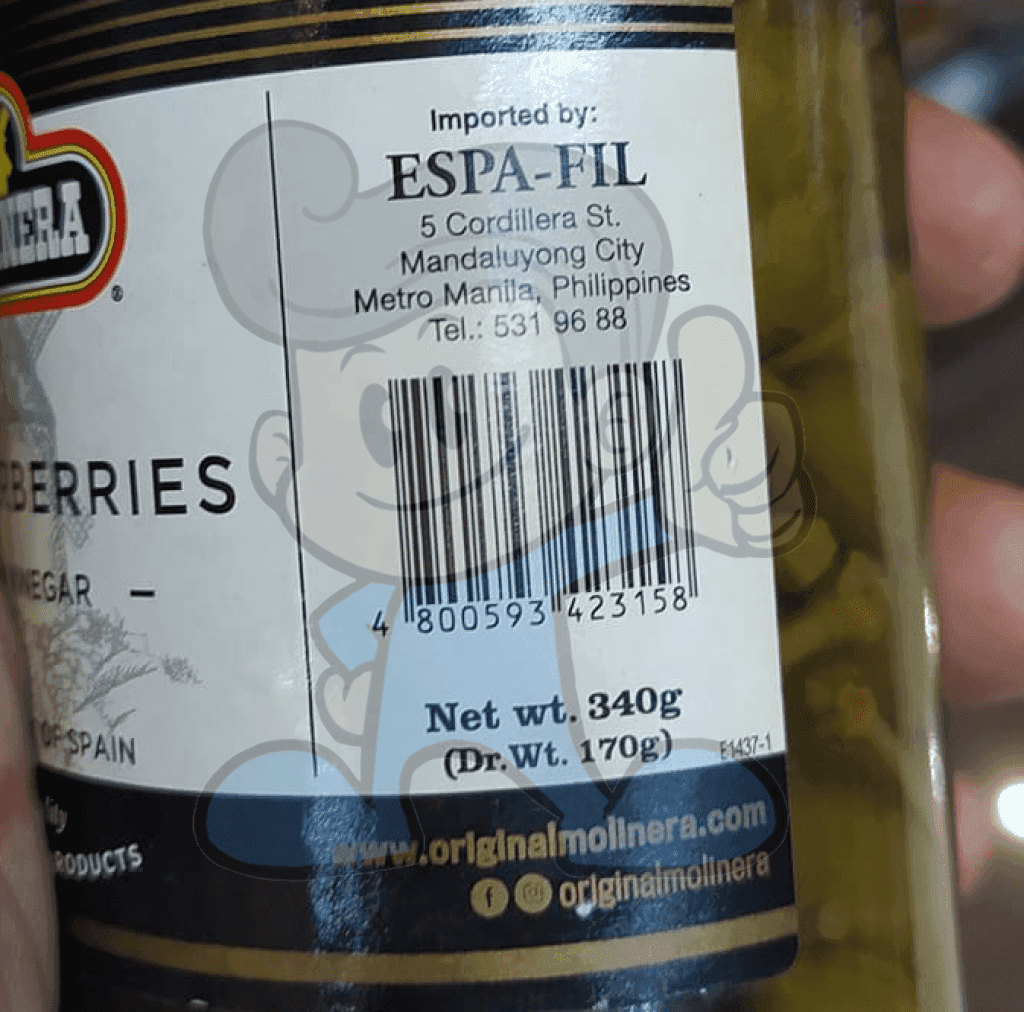 Molinera Green Olives Plain (2 X 340G) Groceries