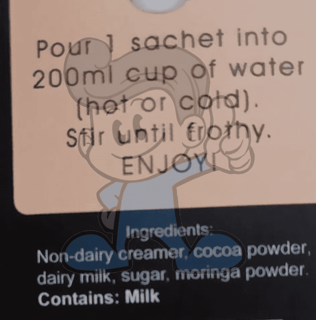 Moringa Choco Latte 30G Groceries