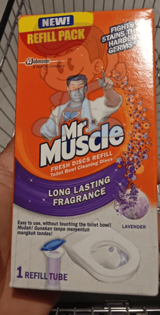 Mr. Muscle Fresh Discs Refill Toilet Bowl Cleaning Lavender (2 X 1 Tube) Household Supplies