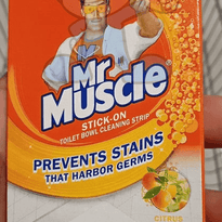 Mr. Muscle Stick On Toilet Bowl Cleaning Strip Citrus (4 X 30 G) Household Supplies