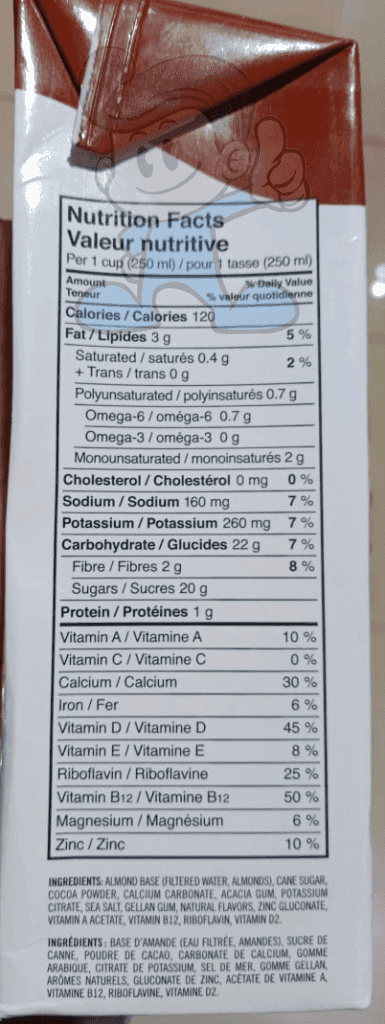 Natura Almond Beverage Chocolate (2 X 32 Oz) Groceries