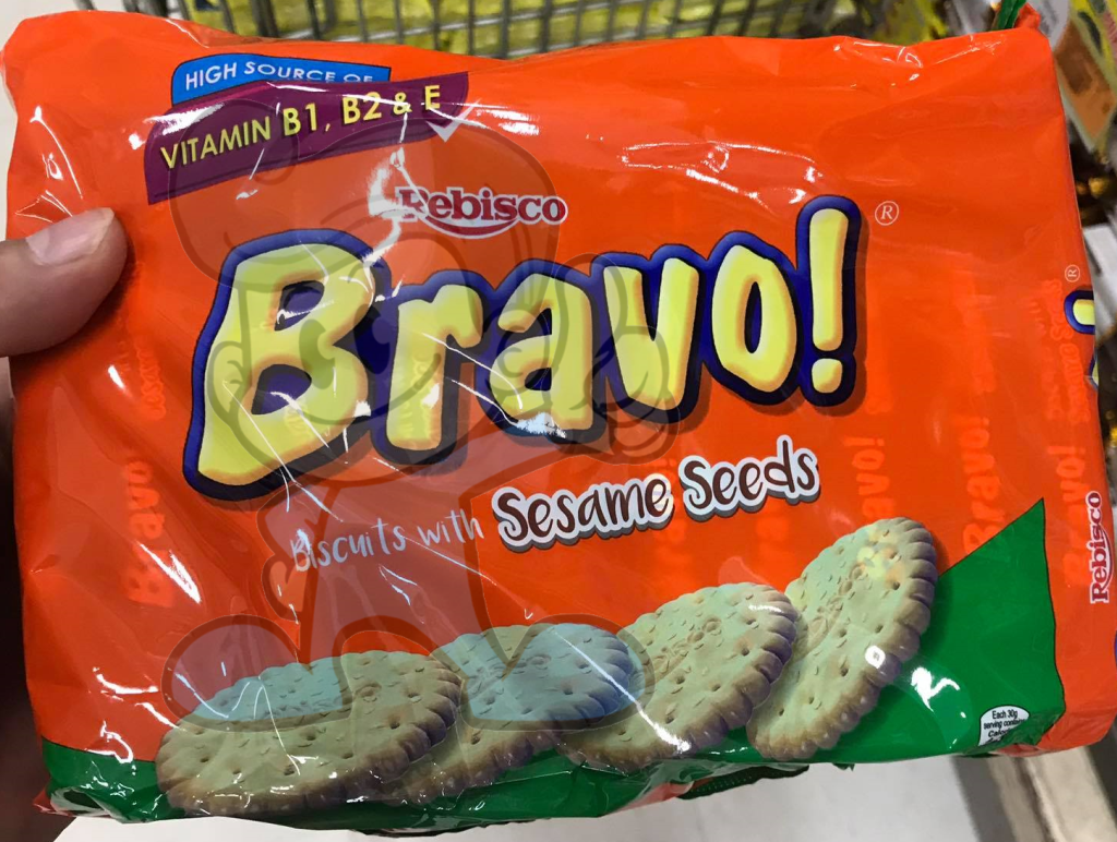 Rebisco Bravo Biscuits With Sesame Seeds (4 X 300 G) Groceries