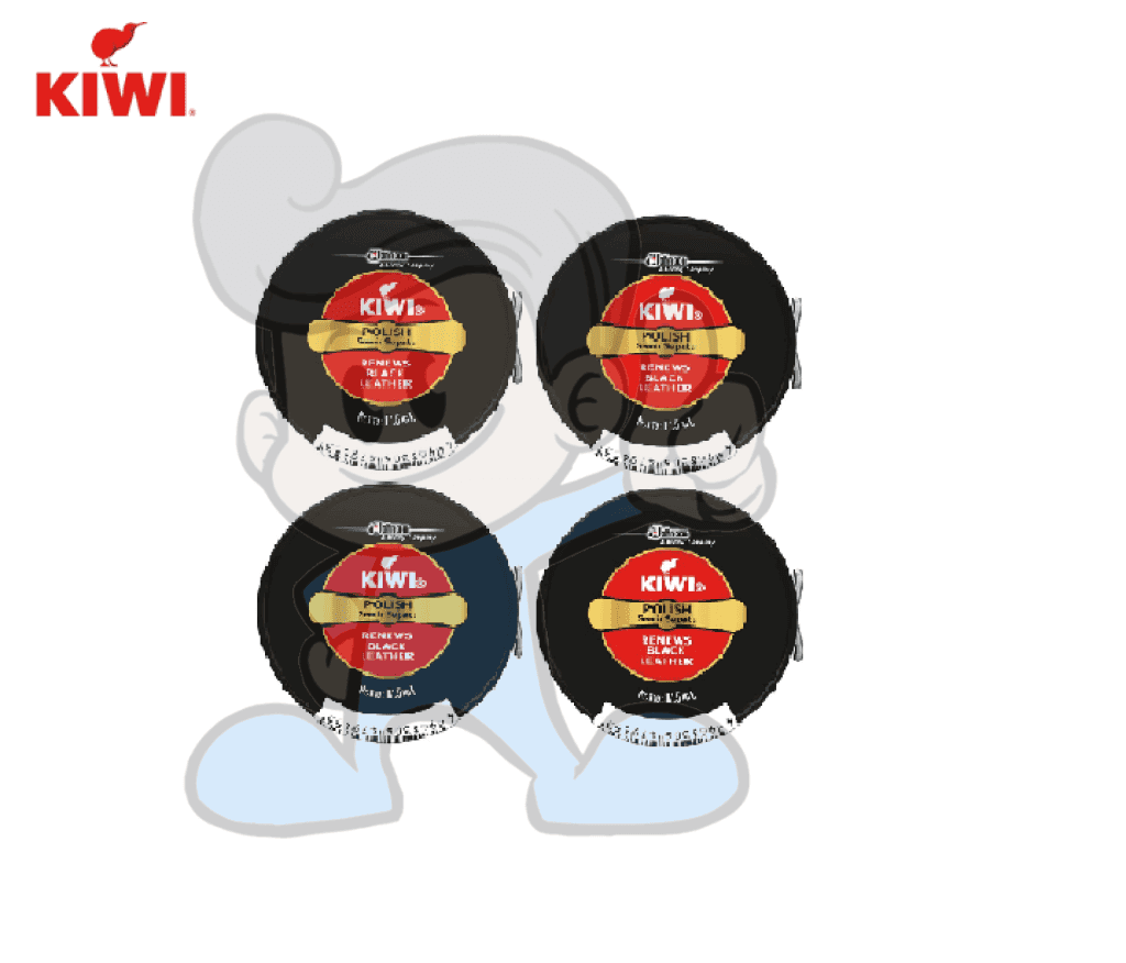 Scj Kiwi Shoe Paste Black (4 X 17.5 Ml) Mens Shoes And Clothing