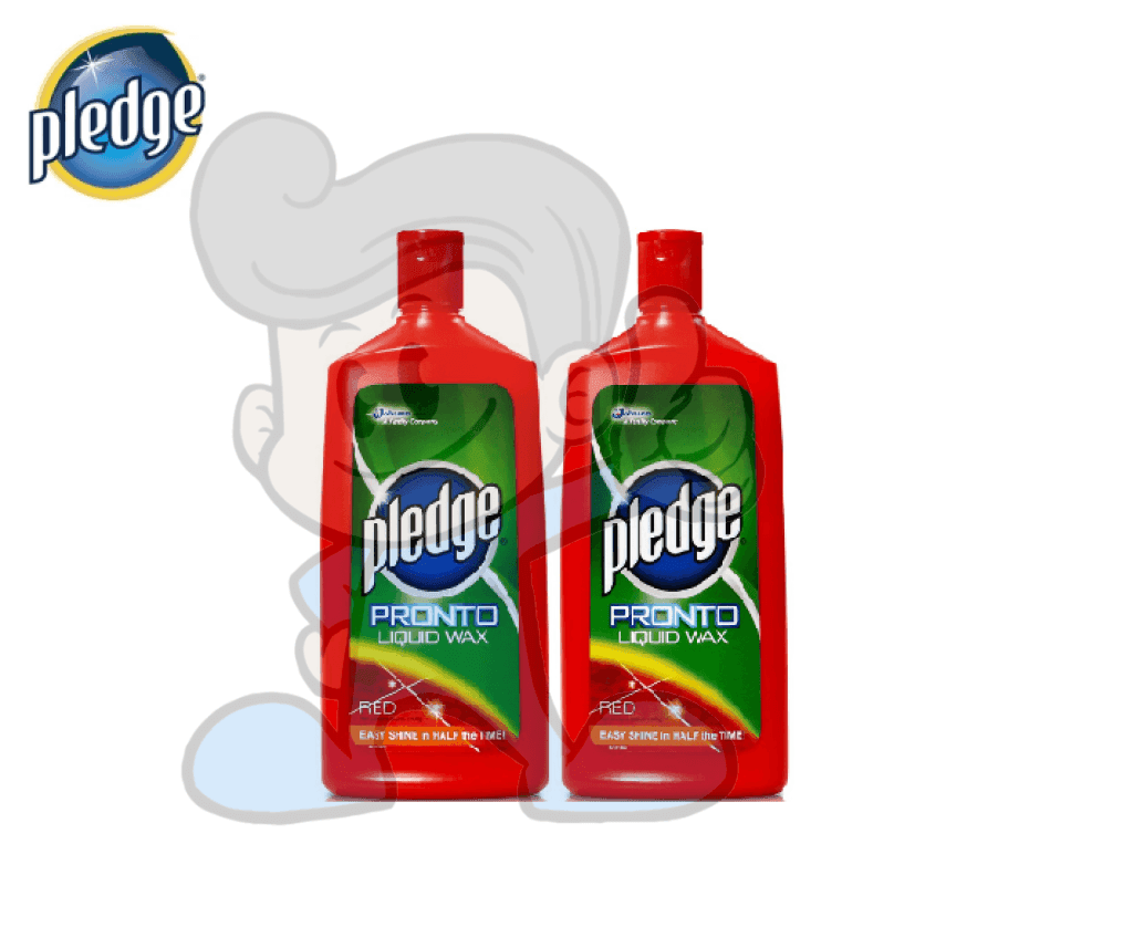 Scj Pledge Pronto Liquid Wax Red (2 X 500 Ml) Household Supplies