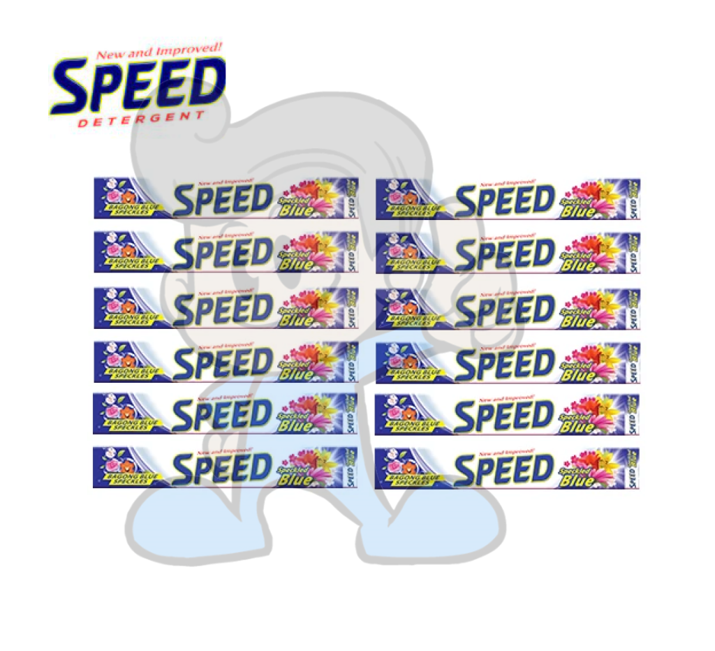 Speed Speckled Blue Bar Detergent (12 X 380G) Household Supplies