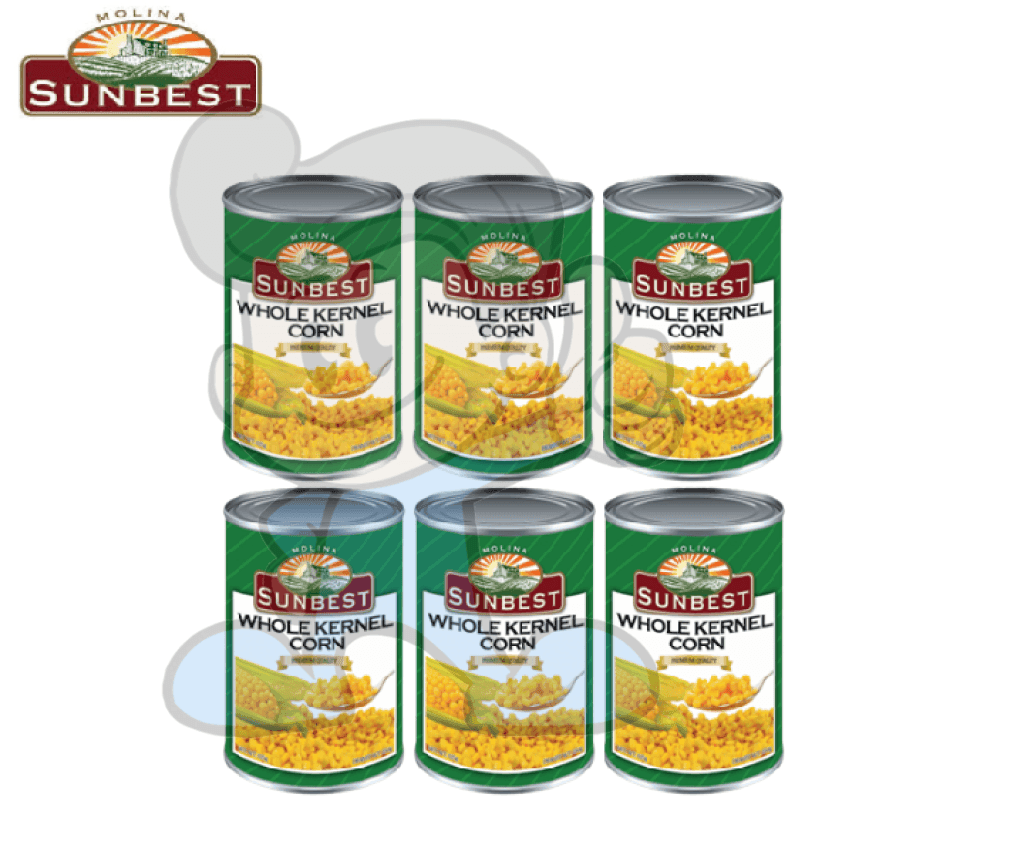 Sunbest Whole Kernel Corn In Brine (6 X 425 G) Groceries