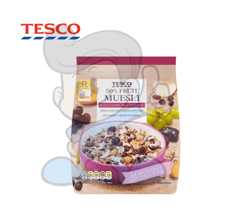 Tesco 50% Fruit Muesli 750G Groceries