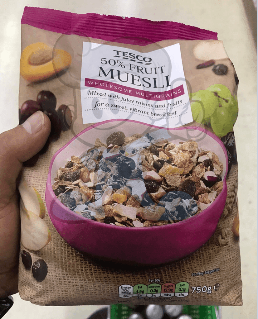 Tesco 50% Fruit Muesli 750G Groceries