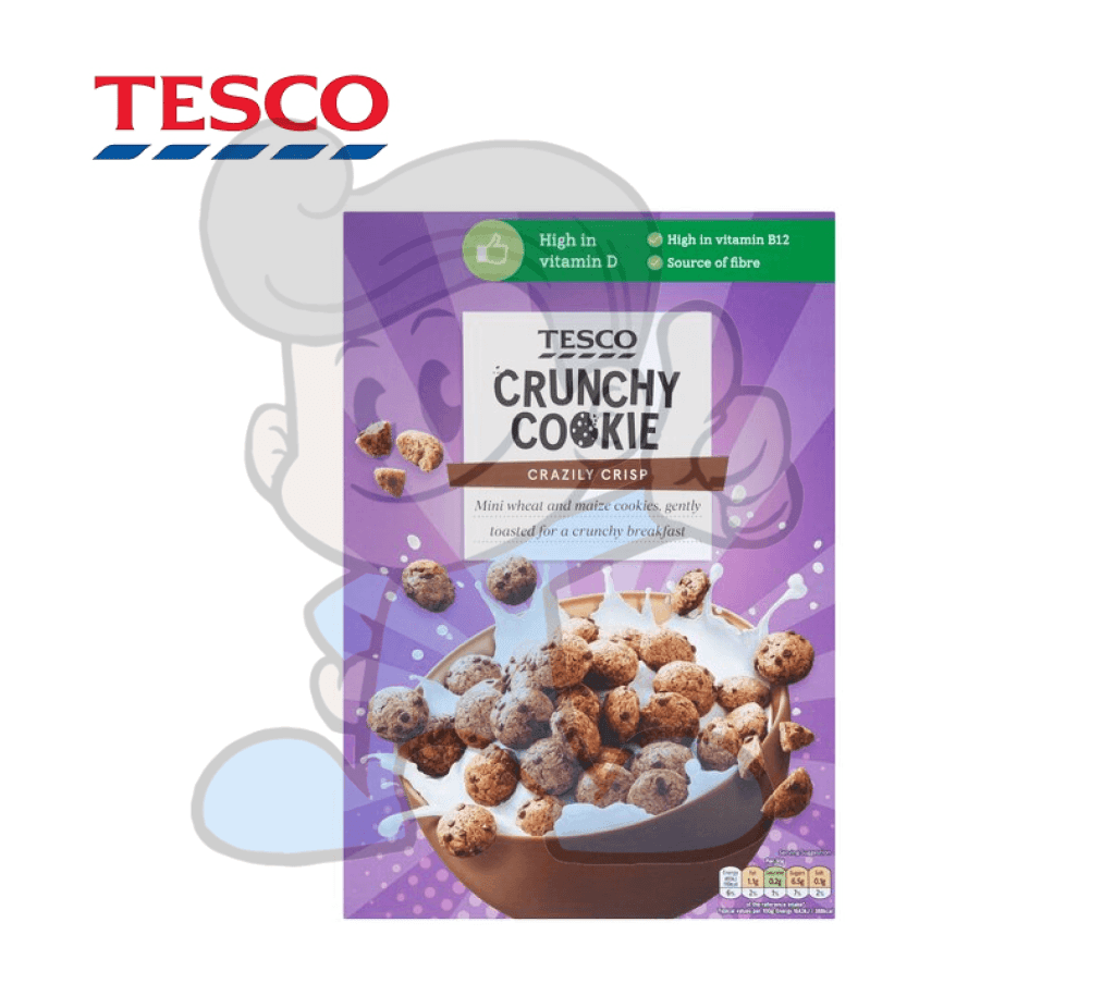 Tesco Crunchy Cookie Cereal 325G Groceries