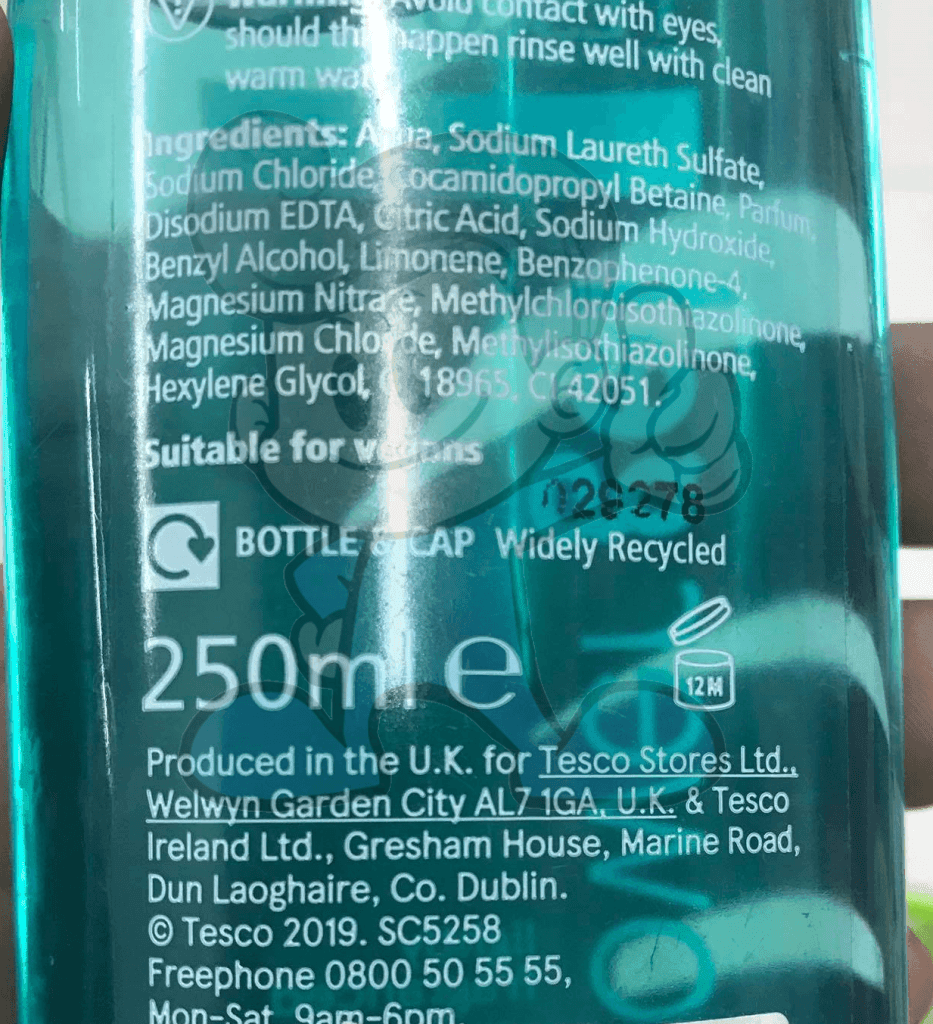 Tesco Essentials Shower Gel Lightly Fragranced (3 X 250 Ml) Beauty