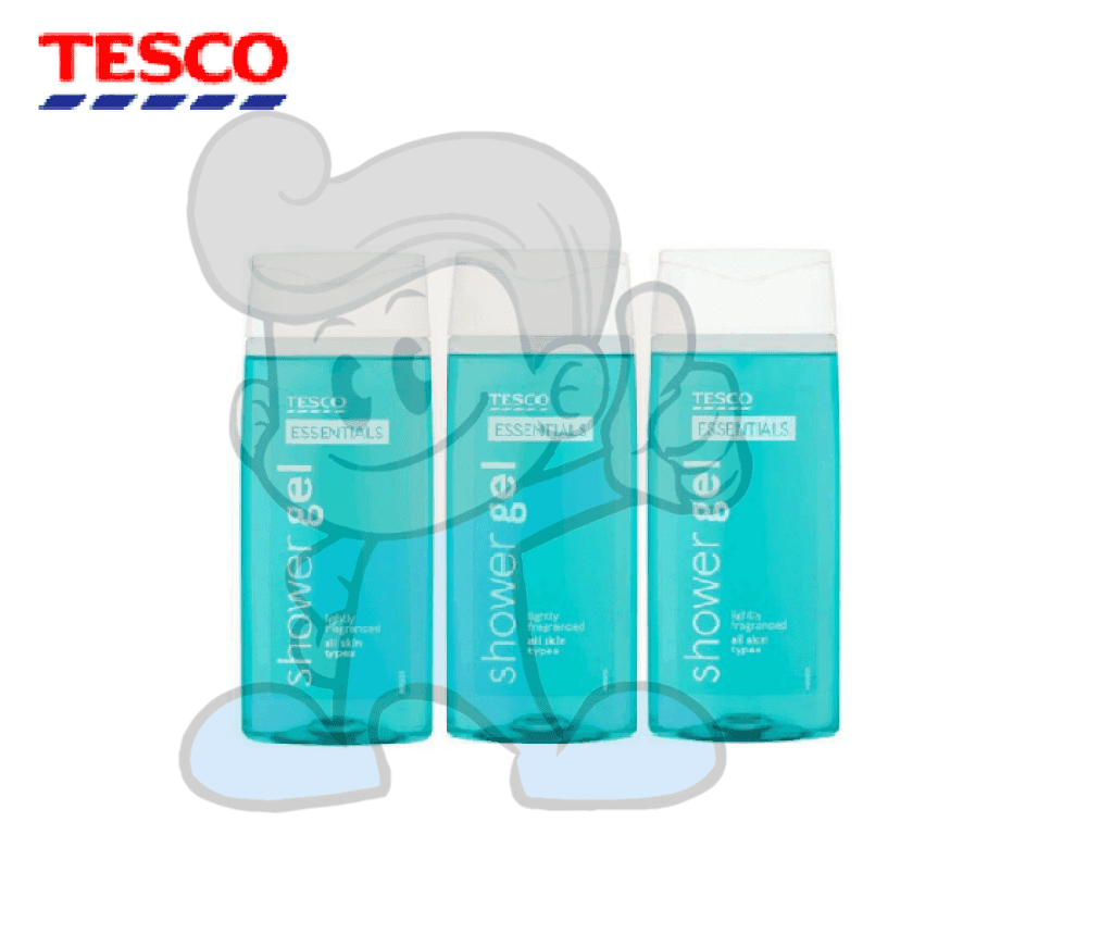 Tesco Essentials Shower Gel Lightly Fragranced (3 X 250 Ml) Beauty