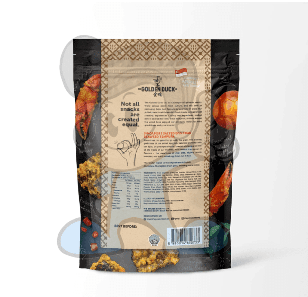 The Golden Duck Salted Egg Crab Seaweed Tempura 102 G Groceries