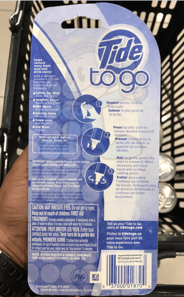 Tide To Go Stain Pen (2 X 10Ml) Household Supplies