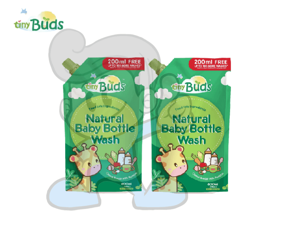 Tiny Buds Natural Baby Bottle Wash (2 X 600 Ml) Mother &