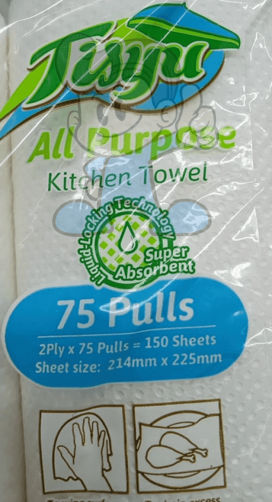 Tisyu All Purpose Kitchen Towel 2-Ply (2 X 4S) Household Supplies