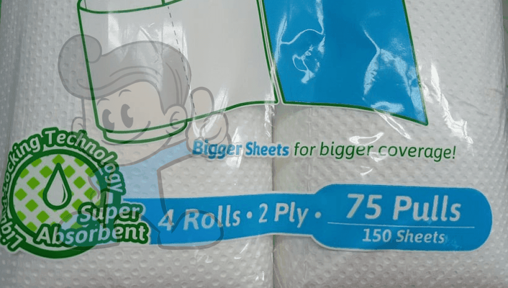 Tisyu All Purpose Kitchen Towel 2-Ply (2 X 4S) Household Supplies