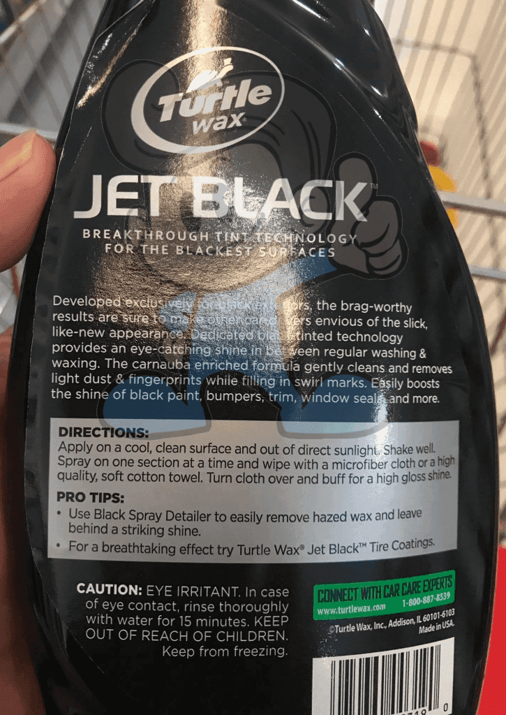 Turtle Wax Jet Black Spray Detailer 680Ml Motors